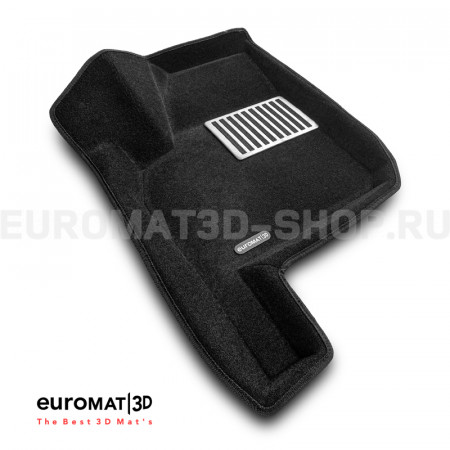 Текстильные 3D коврики Euromat3D Lux в салон для Lada Priora (2007-) № EM3D-005307