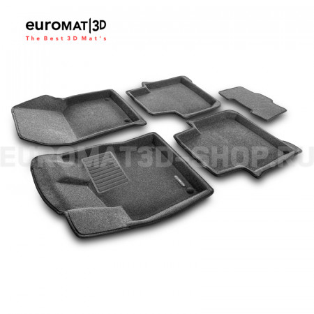 Текстильные 3D коврики Euromat3D Business в салон для Skoda Kodiaq (2017-2024) № EMC3D-004512G Серые Текстильные 3D коврики Euromat3D Business в салон для Skoda Kodiaq (2017-2024) № EMC3D-004512G Серые