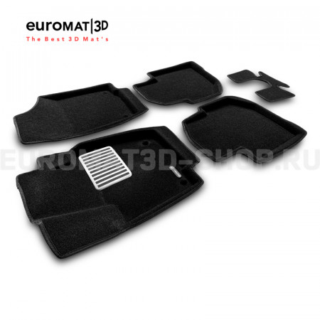 Текстильные 3D коврики Euromat3D Lux в салон для Skoda Rapid (2020-) № EM3D-004508
