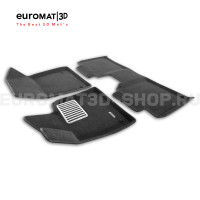 Текстильные 3D коврики Euromat3D Lux в салон для ZEEKR 001 (2021-) № EM3D-005720