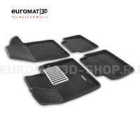 Текстильные 3D коврики Euromat3D Lux в салон для ZEEKR X (2021-) (4 мест) № EM3D-005721