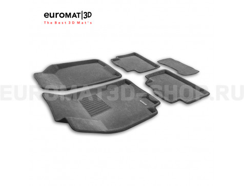 Текстильные 3D коврики Euromat3D Business в салон для Ravon Gentra (2015-2022) № EMC3D-001506G Серые Текстильные 3D коврики Euromat3D Business в салон для Ravon Gentra (2015-2022) № EMC3D-001506G Серые