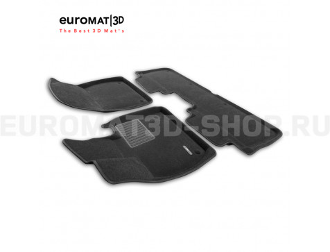 Текстильные 3D коврики Euromat3D Premium в салон для Lixiang L7 (2024-) № EMPR3D-005743