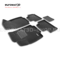 Текстильные 3D коврики Euromat3D Business в салон для Haval H3 (2024-) № EMC3D-001471