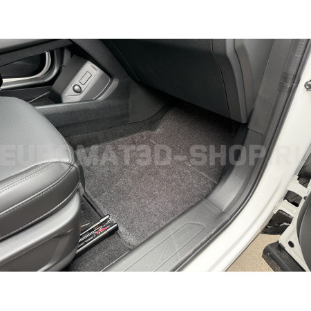 Текстильные 3D коврики Euromat3D Business в салон для Haval F7 (2024-) (4WD) № EMC3D-001470G Серые