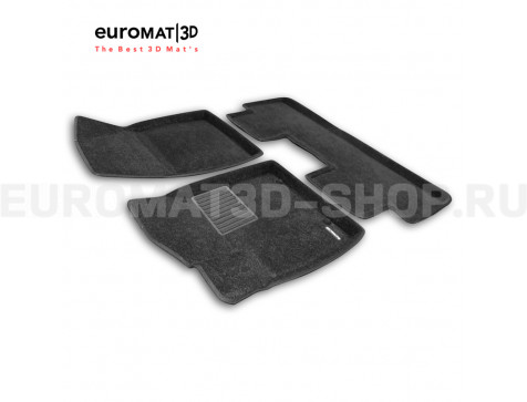 Текстильные 3D коврики Euromat3D Business в салон для BYD YUAN UP (2024-) № EMC3D-001254
