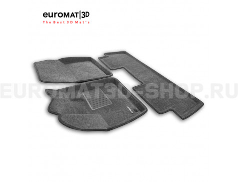 Текстильные 3D коврики Euromat3D Business в салон для Peugeot 5008 (2016-) № EMC3D-003901G Серые Текстильные 3D коврики Euromat3D Business в салон для Peugeot 5008 (2016-) № EMC3D-003901G Серые